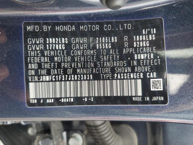 Photo 11 VIN: JHMFC1F37JX023839 - HONDA CIVIC EX 