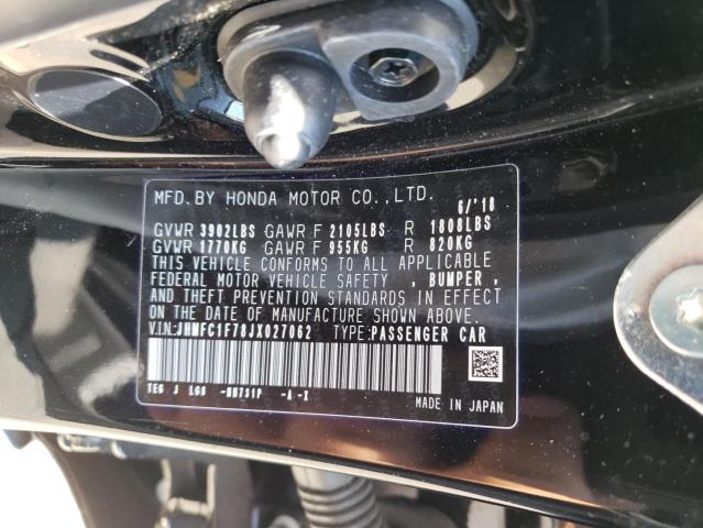 Photo 9 VIN: JHMFC1F78JX027062 - HONDA CIVIC EXL 