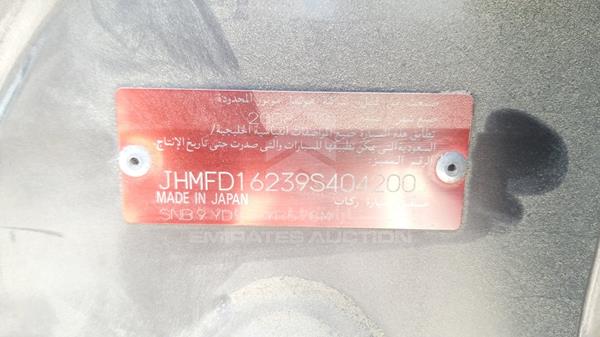 Photo 3 VIN: JHMFD16239S404200 - HONDA CIVIC 