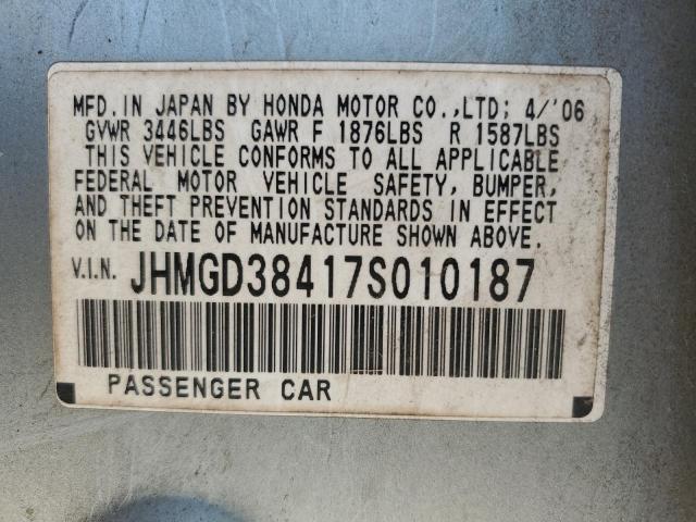 Photo 11 VIN: JHMGD38417S010187 - HONDA FIT 