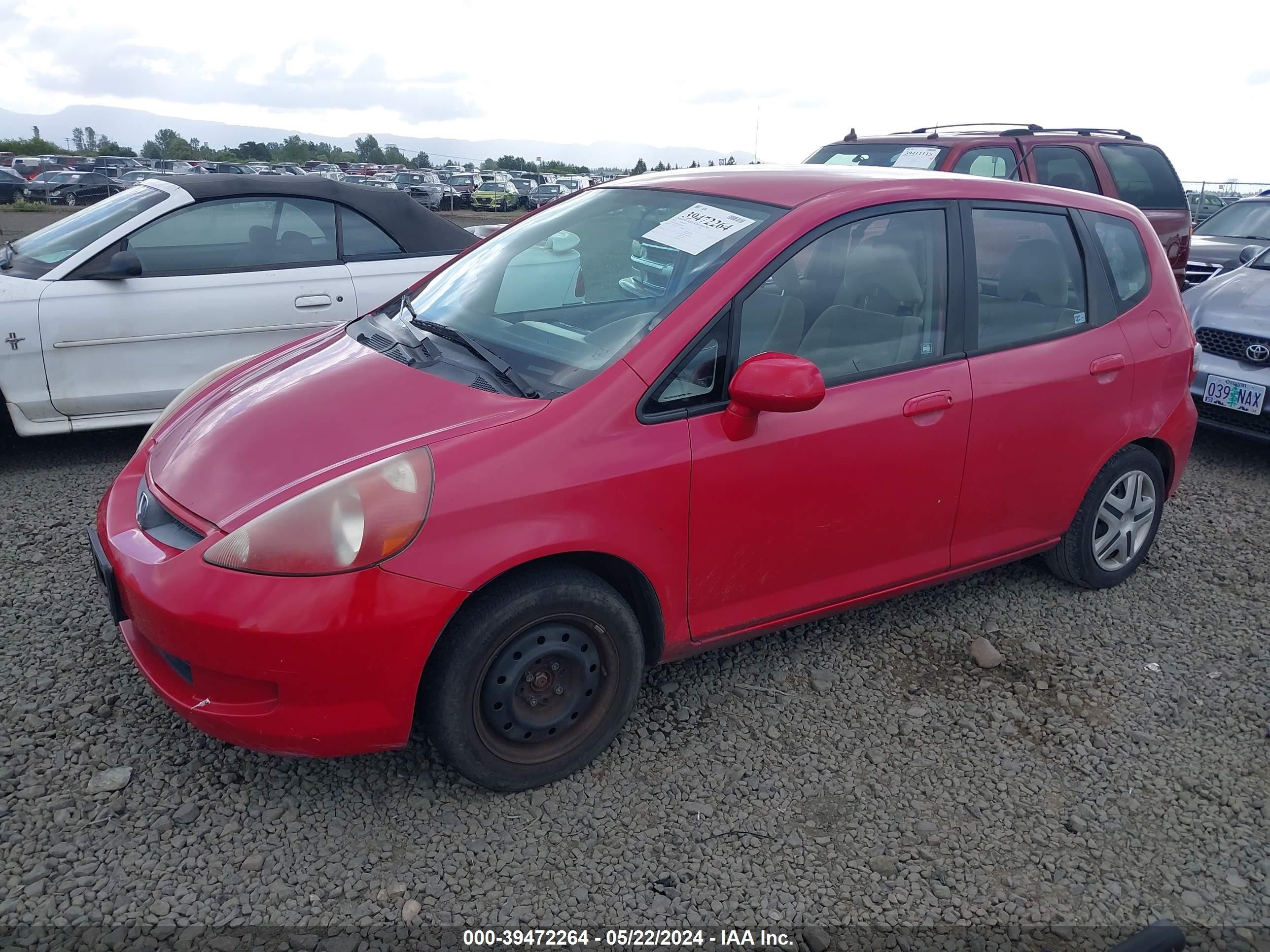 Photo 1 VIN: JHMGD38427S027600 - HONDA FIT 