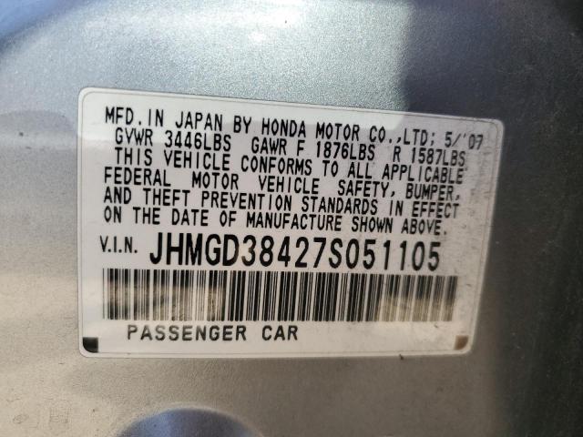 Photo 11 VIN: JHMGD38427S051105 - HONDA FIT 