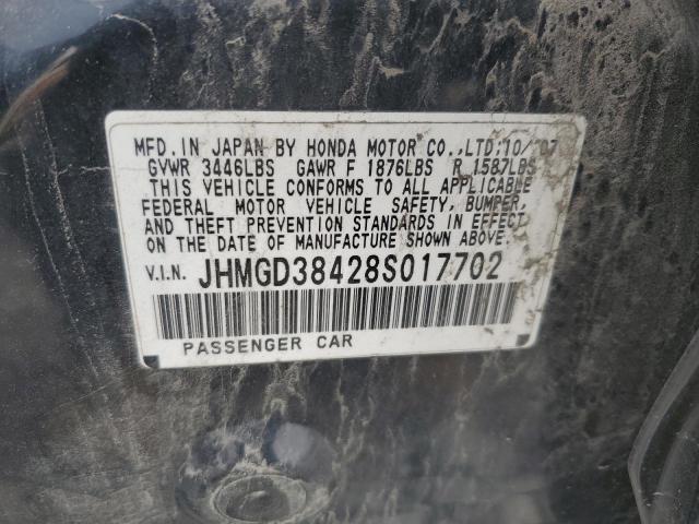 Photo 11 VIN: JHMGD38428S017702 - HONDA FIT 