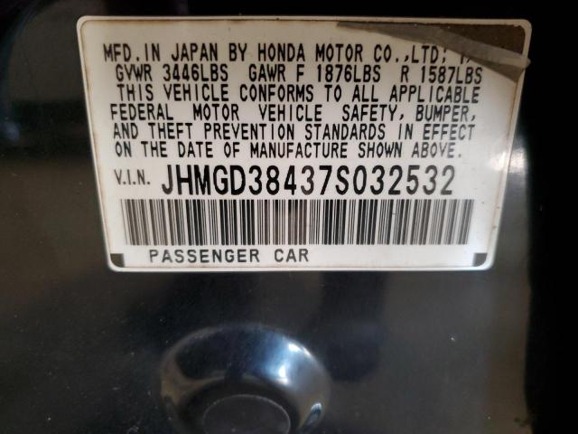 Photo 11 VIN: JHMGD38437S032532 - HONDA FIT 