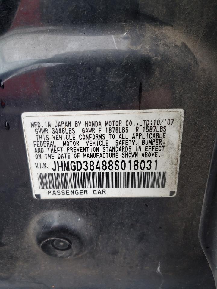 Photo 11 VIN: JHMGD38488S018031 - HONDA FIT 