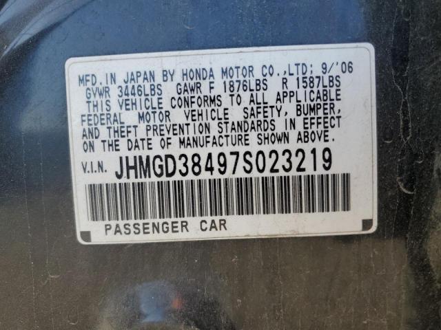 Photo 11 VIN: JHMGD38497S023219 - HONDA FIT 