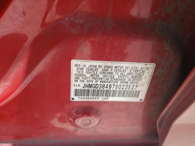 Photo 11 VIN: JHMGD38497S023527 - HONDA FIT 