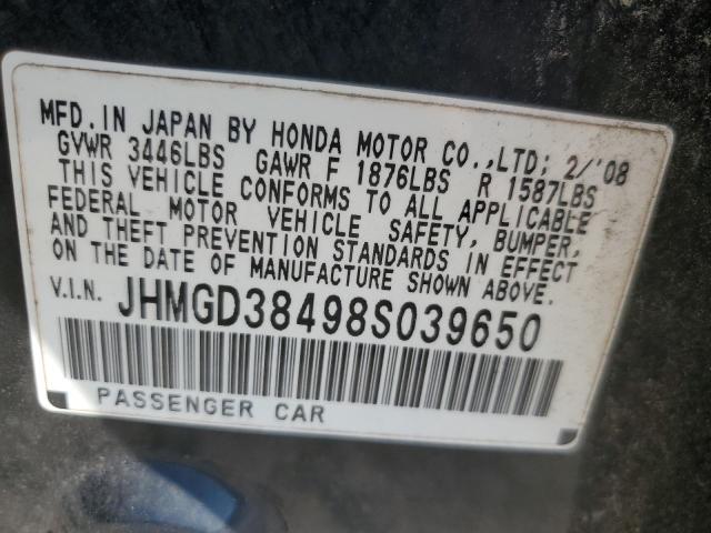 Photo 12 VIN: JHMGD38498S039650 - HONDA FIT 