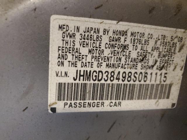 Photo 11 VIN: JHMGD38498S061115 - HONDA FIT 