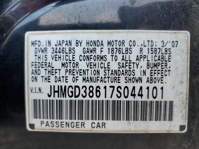 Photo 11 VIN: JHMGD38617S044101 - HONDA FIT S 