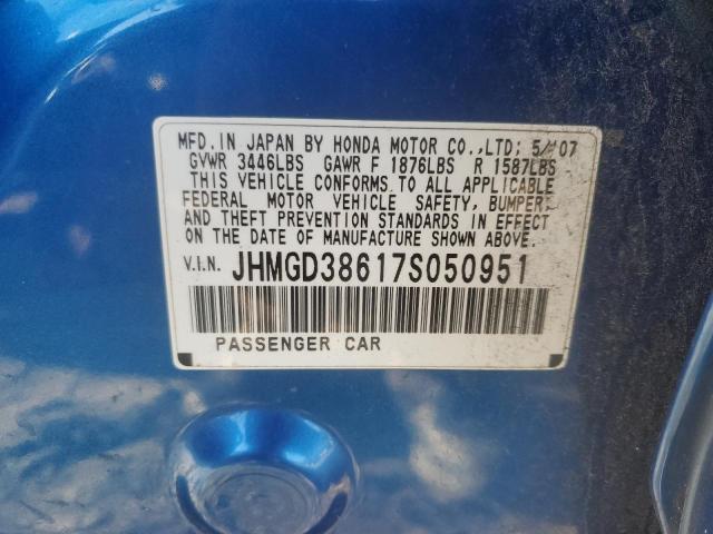 Photo 11 VIN: JHMGD38617S050951 - HONDA FIT 