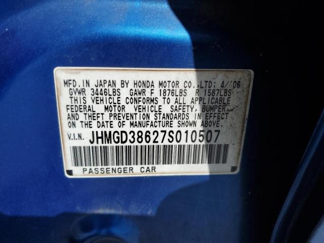 Photo 12 VIN: JHMGD38627S010507 - HONDA FIT S 