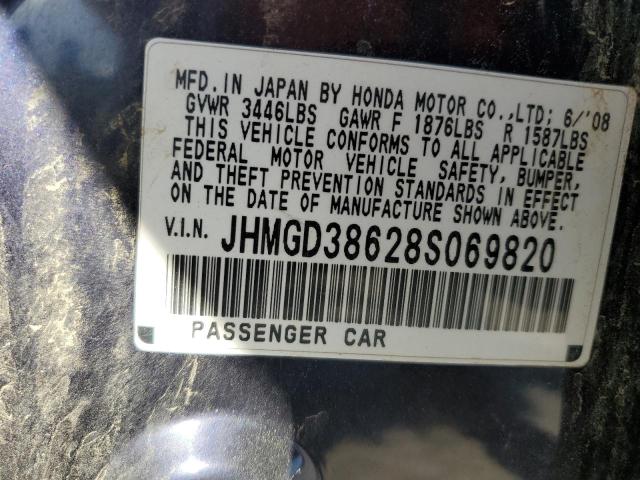 Photo 11 VIN: JHMGD38628S069820 - HONDA FIT 