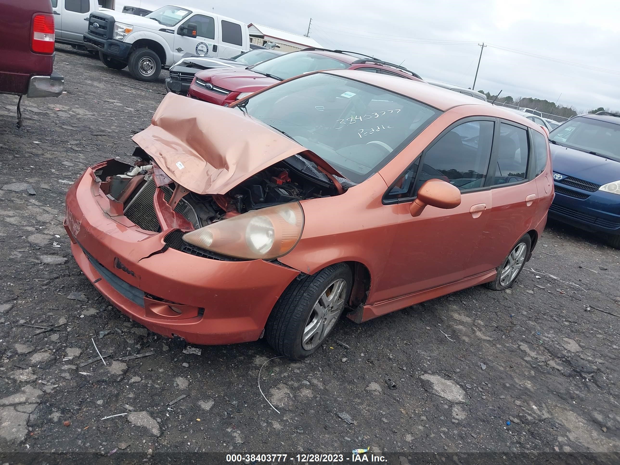 Photo 1 VIN: JHMGD38637S039966 - HONDA FIT 