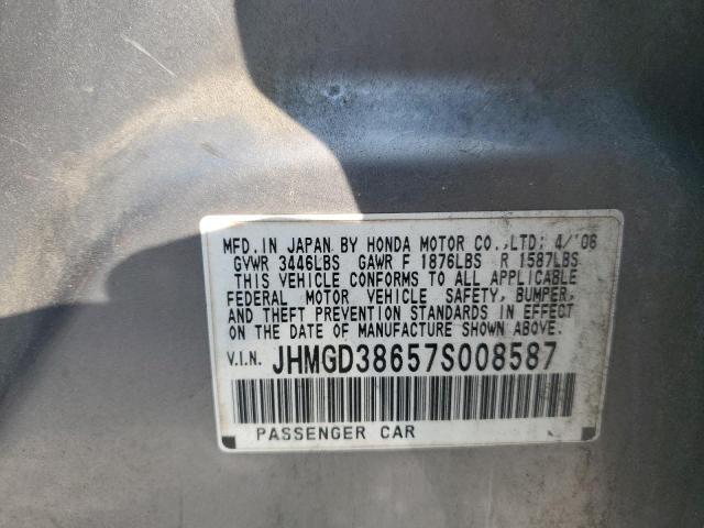 Photo 11 VIN: JHMGD38657S008587 - HONDA FIT S 