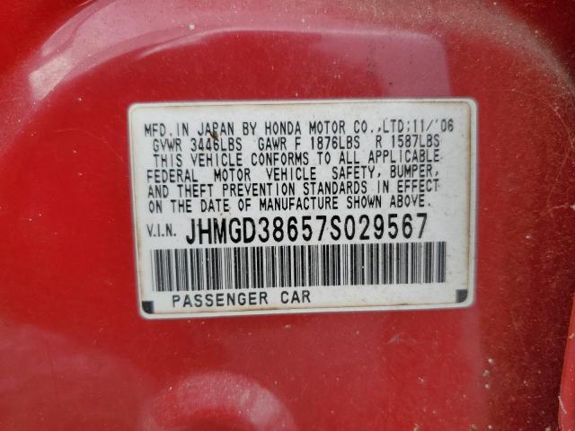 Photo 11 VIN: JHMGD38657S029567 - HONDA FIT S 