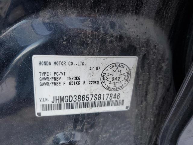 Photo 11 VIN: JHMGD38657S817846 - HONDA FIT 