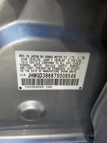 Photo 11 VIN: JHMGD38667S008548 - HONDA FIT S 