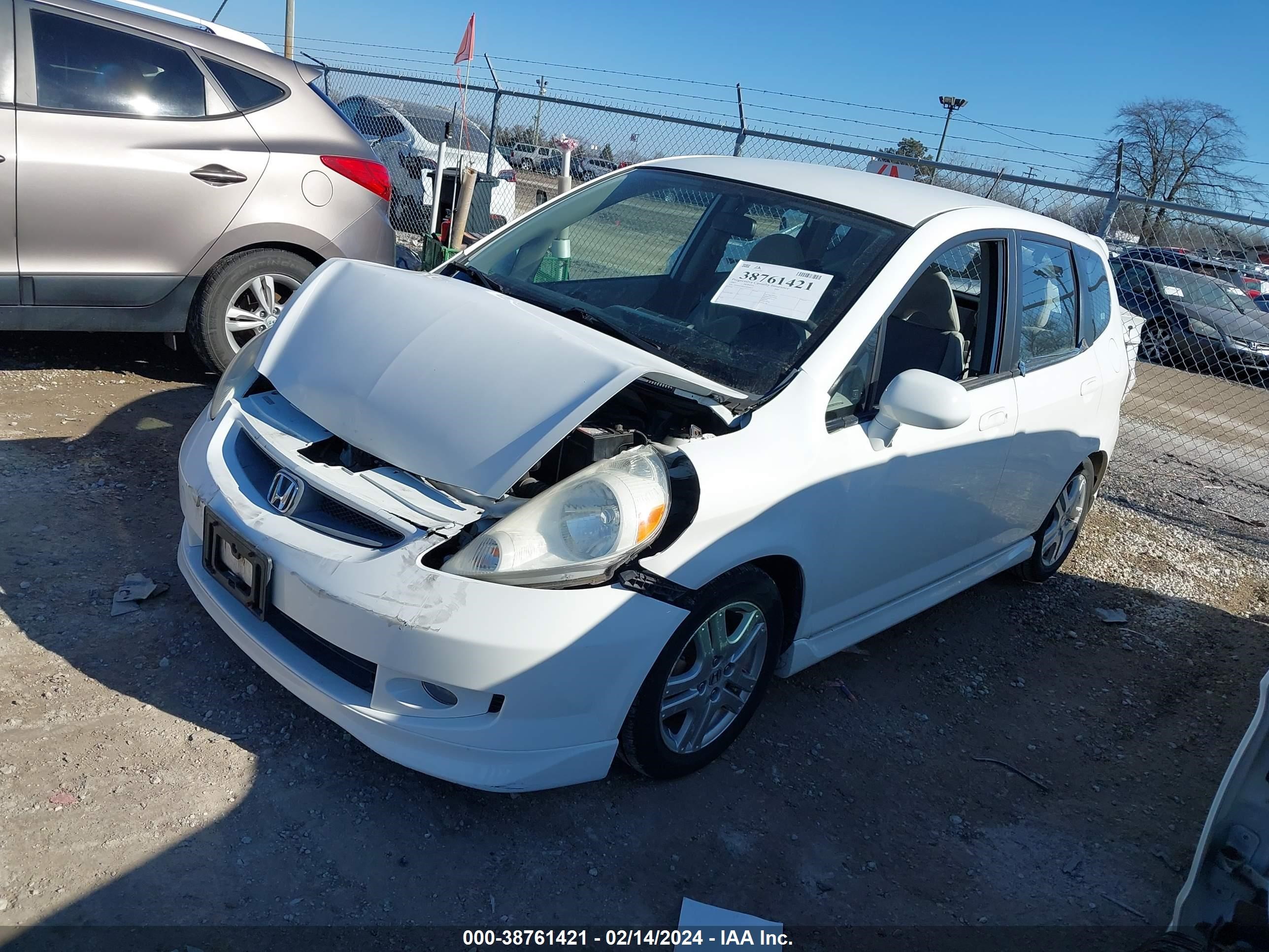 Photo 1 VIN: JHMGD38667S036625 - HONDA FIT 