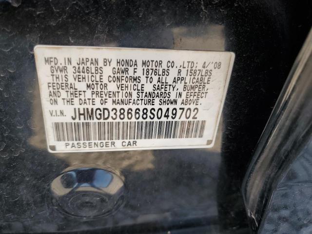 Photo 11 VIN: JHMGD38668S049702 - HONDA FIT SPORT 