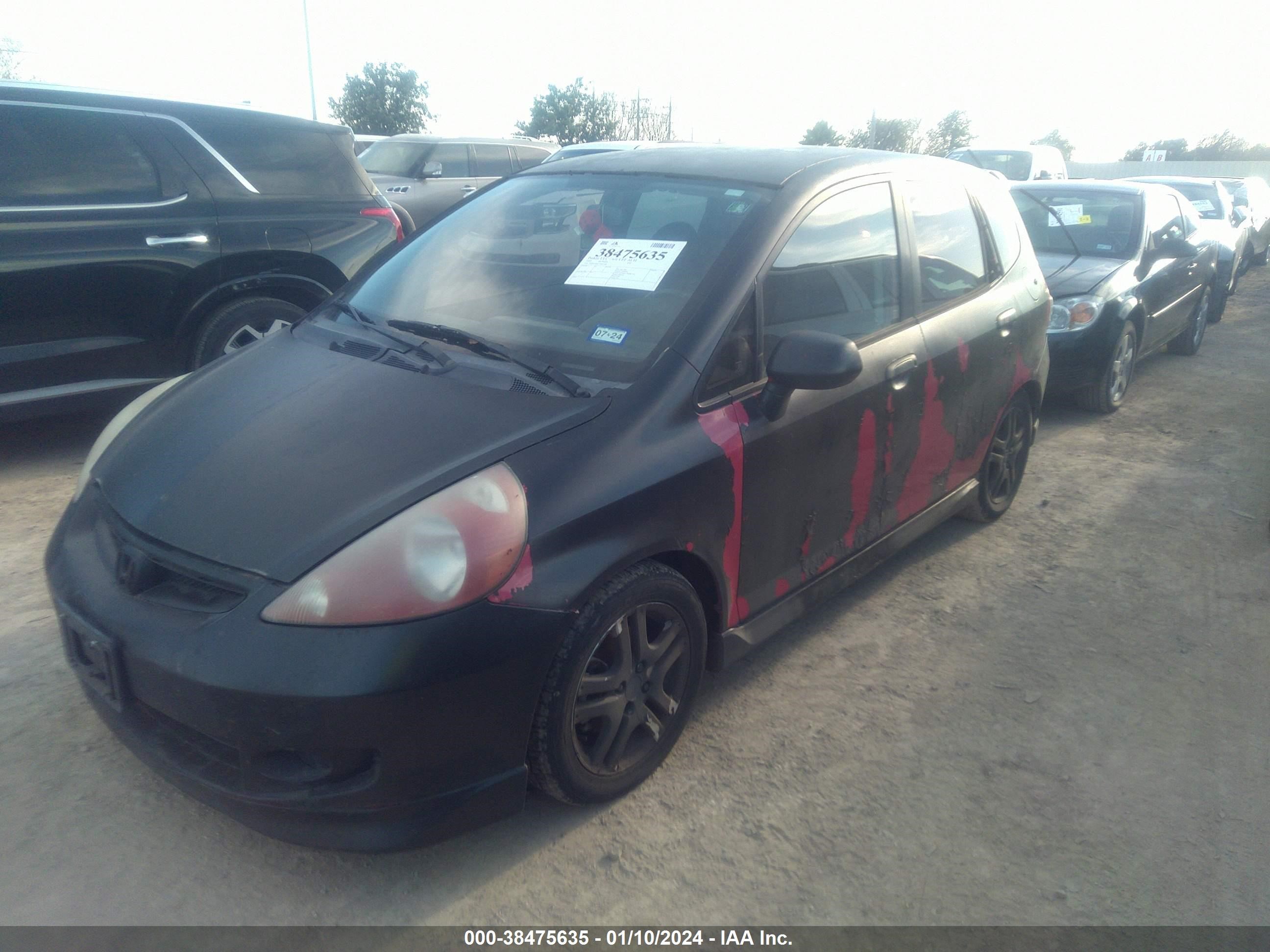 Photo 1 VIN: JHMGD38677S027920 - HONDA FIT 