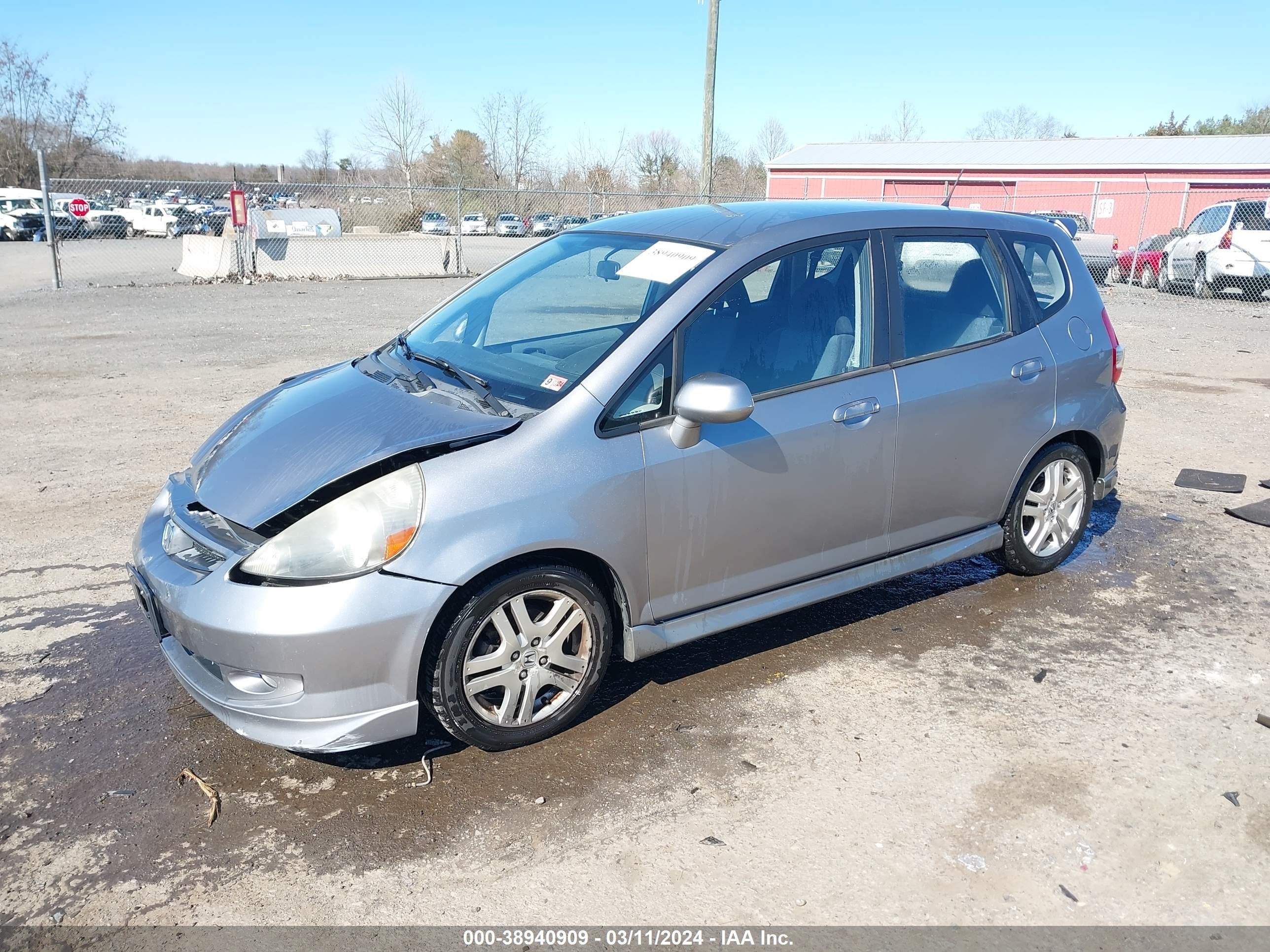 Photo 1 VIN: JHMGD38687S023696 - HONDA FIT 