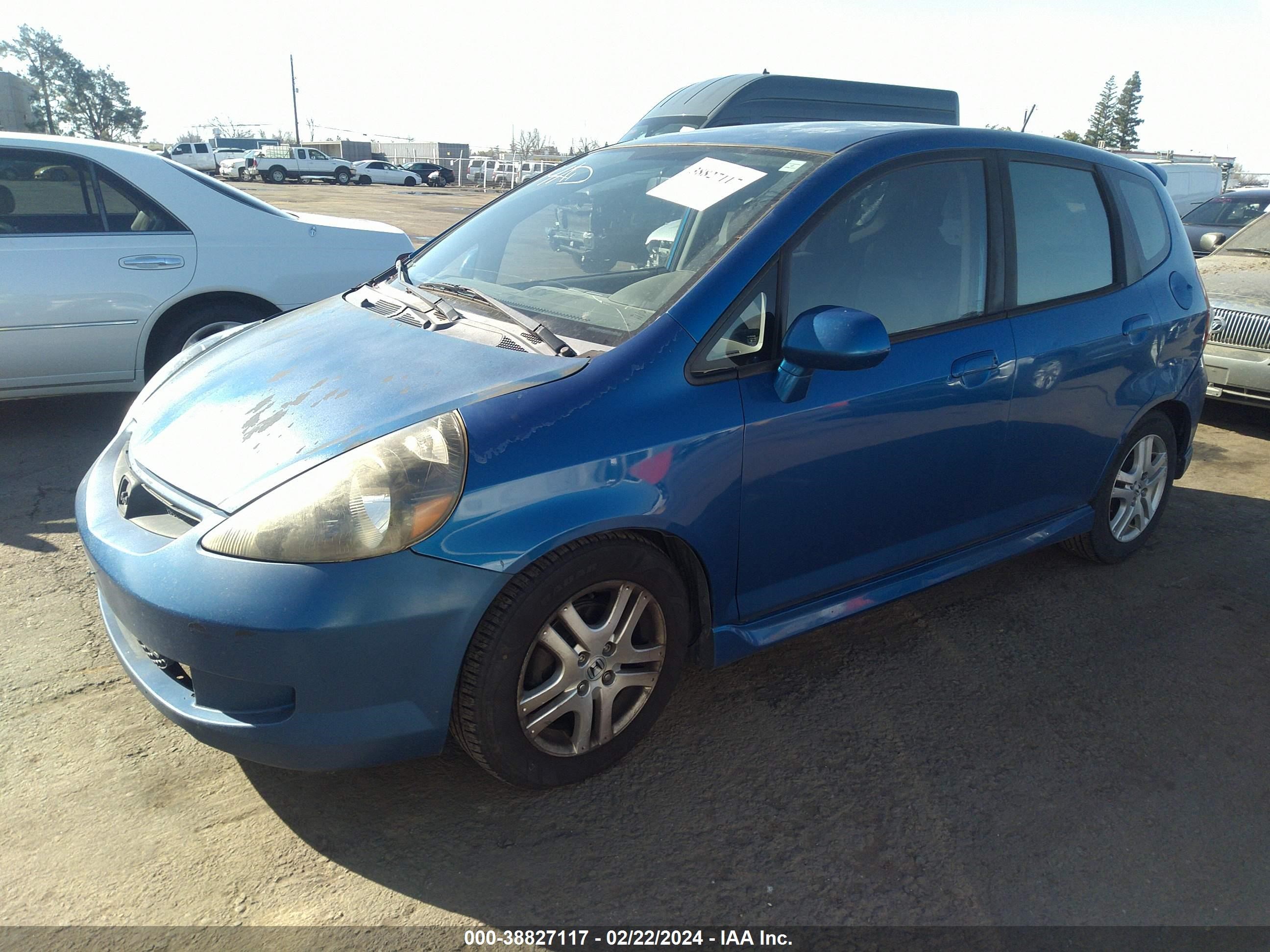 Photo 1 VIN: JHMGD38687S055709 - HONDA FIT 