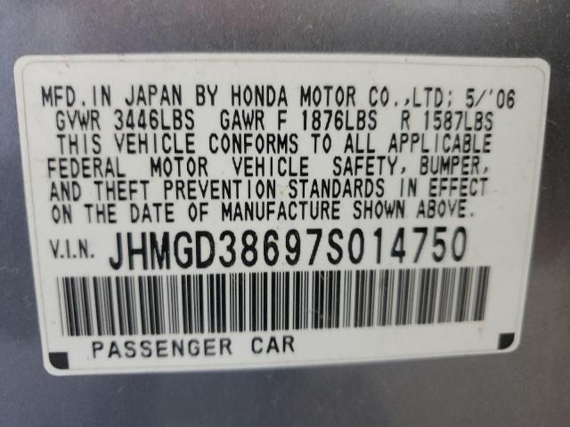 Photo 11 VIN: JHMGD38697S014750 - HONDA FIT S 