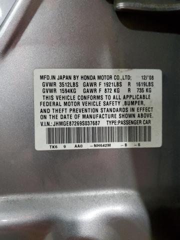 Photo 11 VIN: JHMGE87269S037687 - HONDA FIT 