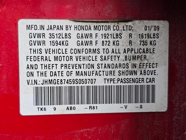 Photo 6 VIN: JHMGE87459S050707 - HONDA FIT SPORT 