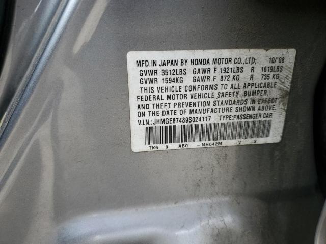 Photo 11 VIN: JHMGE87489S024117 - HONDA FIT 