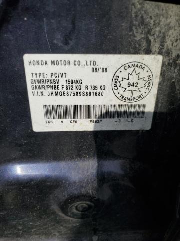 Photo 12 VIN: JHMGE87589S801680 - HONDA FIT 