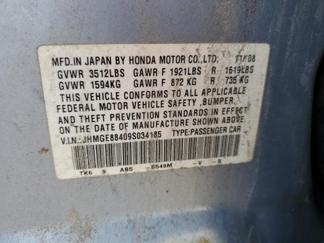 Photo 11 VIN: JHMGE88409S034185 - HONDA FIT 