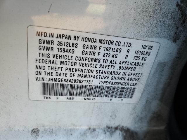 Photo 11 VIN: JHMGE88429S021731 - HONDA FIT 