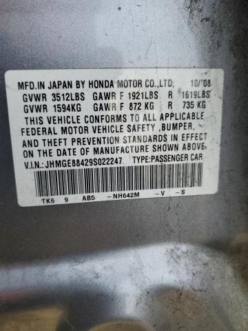 Photo 11 VIN: JHMGE88429S022247 - HONDA FIT SPORT 