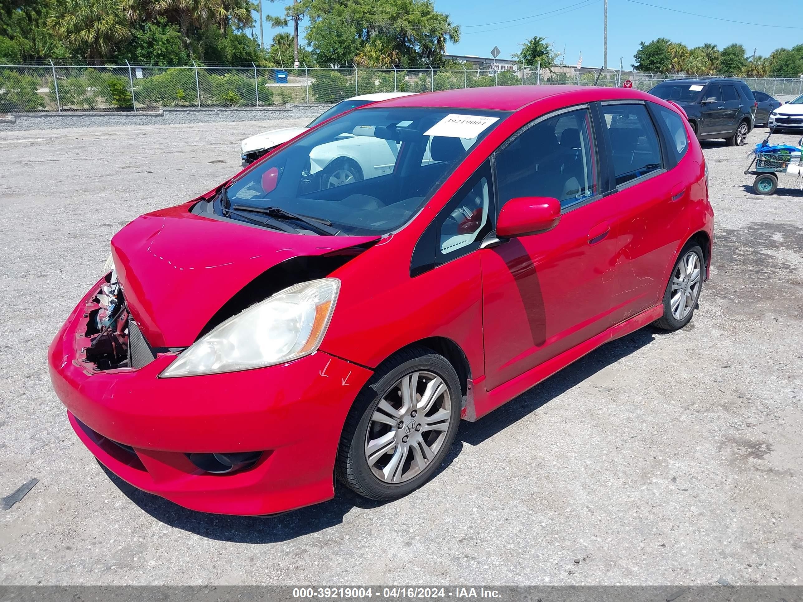 Photo 1 VIN: JHMGE88439S074163 - HONDA FIT 