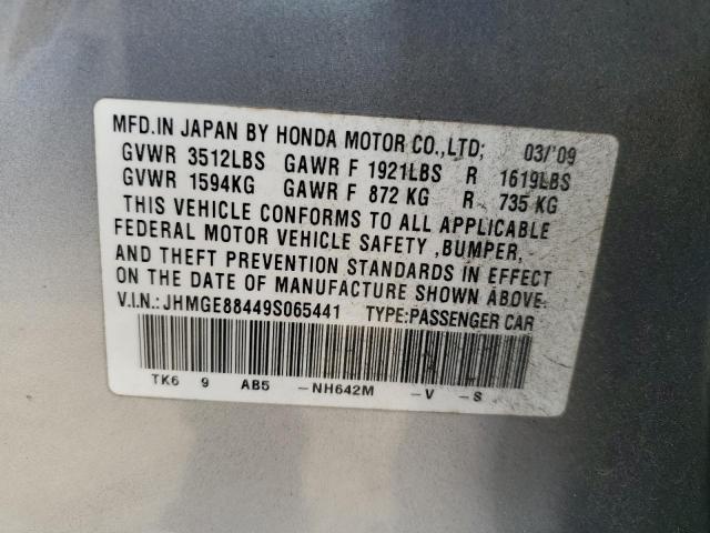 Photo 11 VIN: JHMGE88449S065441 - HONDA FIT 