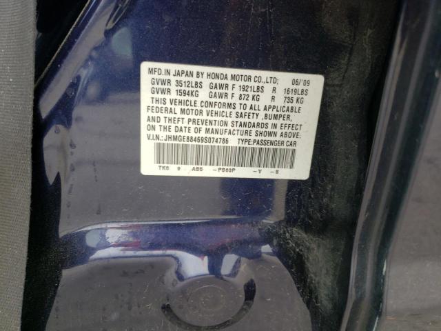 Photo 12 VIN: JHMGE88469S074786 - HONDA FIT 