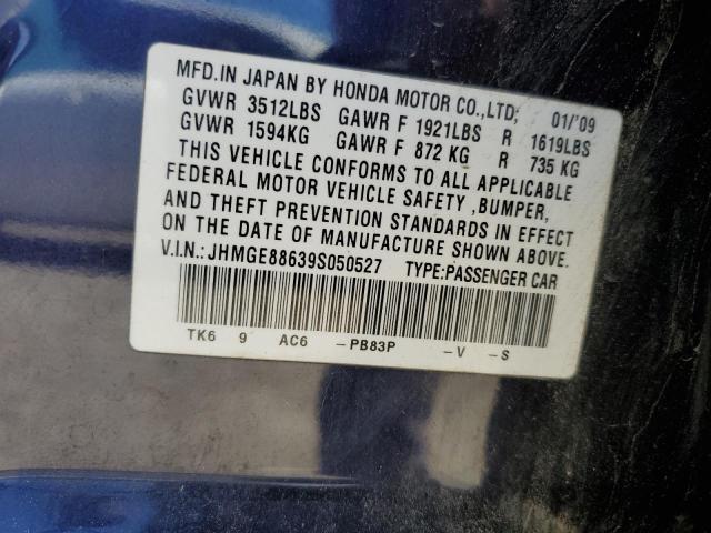 Photo 12 VIN: JHMGE88639S050527 - HONDA FIT 