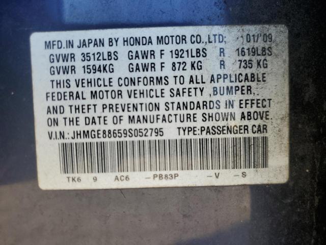 Photo 11 VIN: JHMGE88659S052795 - HONDA FIT 