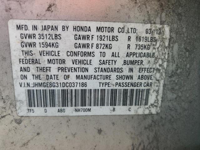 Photo 11 VIN: JHMGE8G31DC037186 - HONDA FIT 