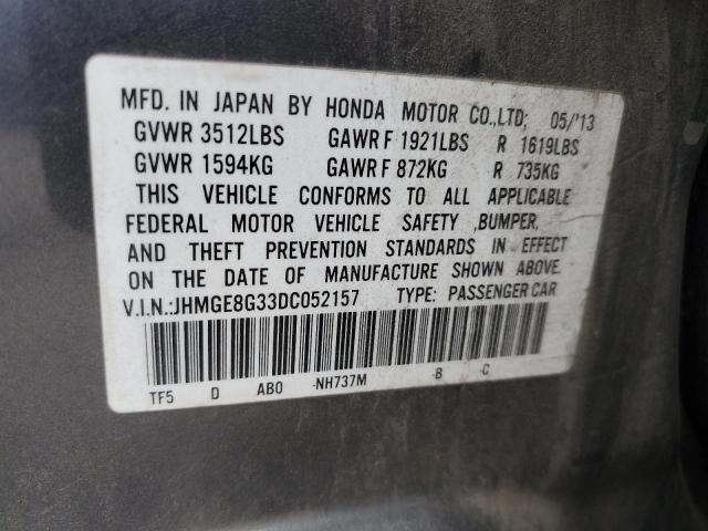 Photo 11 VIN: JHMGE8G33DC052157 - HONDA FIT 