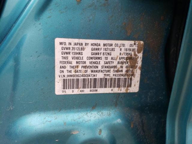 Photo 11 VIN: JHMGE8G34DC047341 - HONDA FIT 