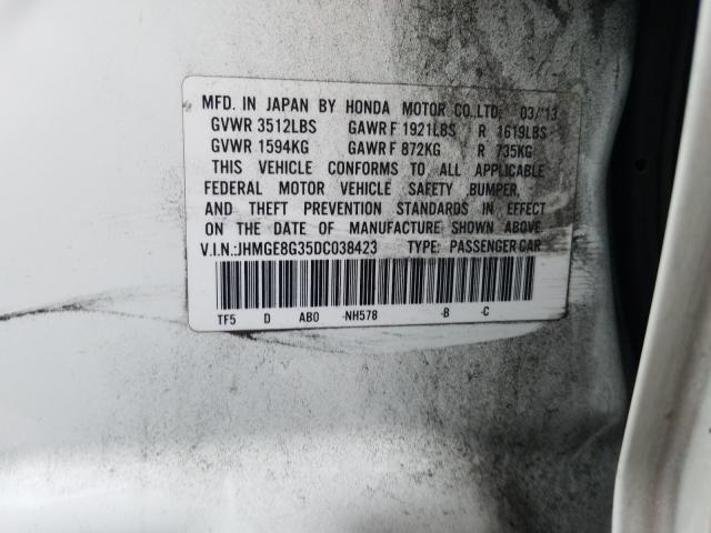 Photo 9 VIN: JHMGE8G35DC038423 - HONDA FIT 