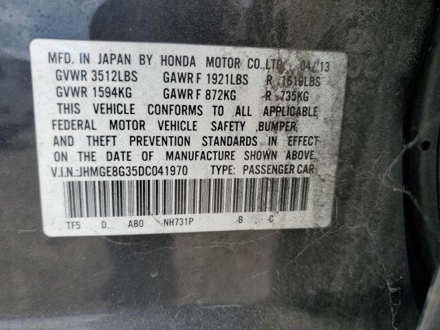 Photo 11 VIN: JHMGE8G35DC041970 - HONDA FIT 