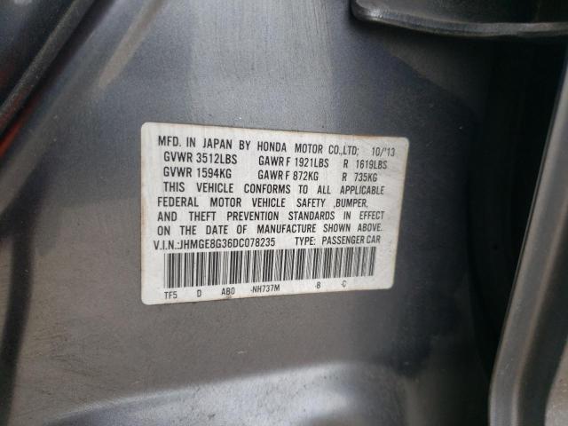 Photo 11 VIN: JHMGE8G36DC078235 - HONDA FIT 