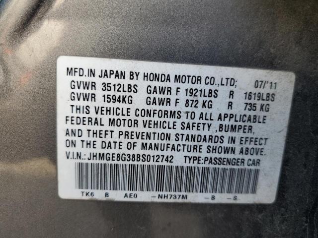 Photo 12 VIN: JHMGE8G38BS012742 - HONDA FIT 