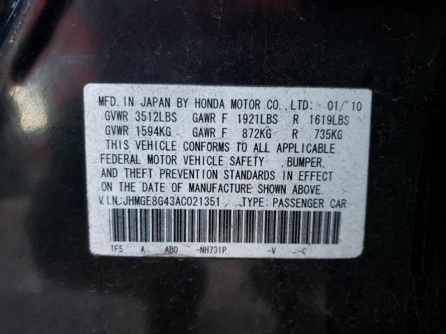 Photo 12 VIN: JHMGE8G43AC021351 - HONDA FIT 