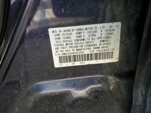 Photo 11 VIN: JHMGE8G44AC033699 - HONDA FIT 