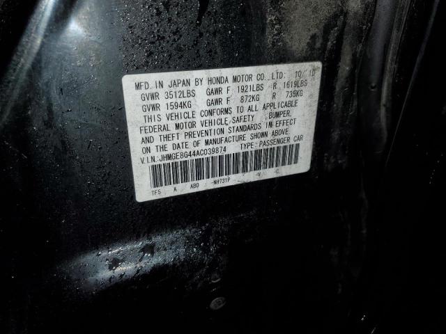 Photo 11 VIN: JHMGE8G44AC039874 - HONDA FIT 